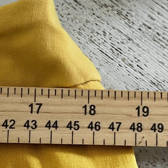 Soft Surroundings Pull on Cuffed Shorts XL Mustard Rayon Nylon Spandex - Picture 4 of 6